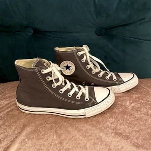 CONVERSE Chuck Taylor All Star Classic High Top, Charcoal, Women’s Size 8